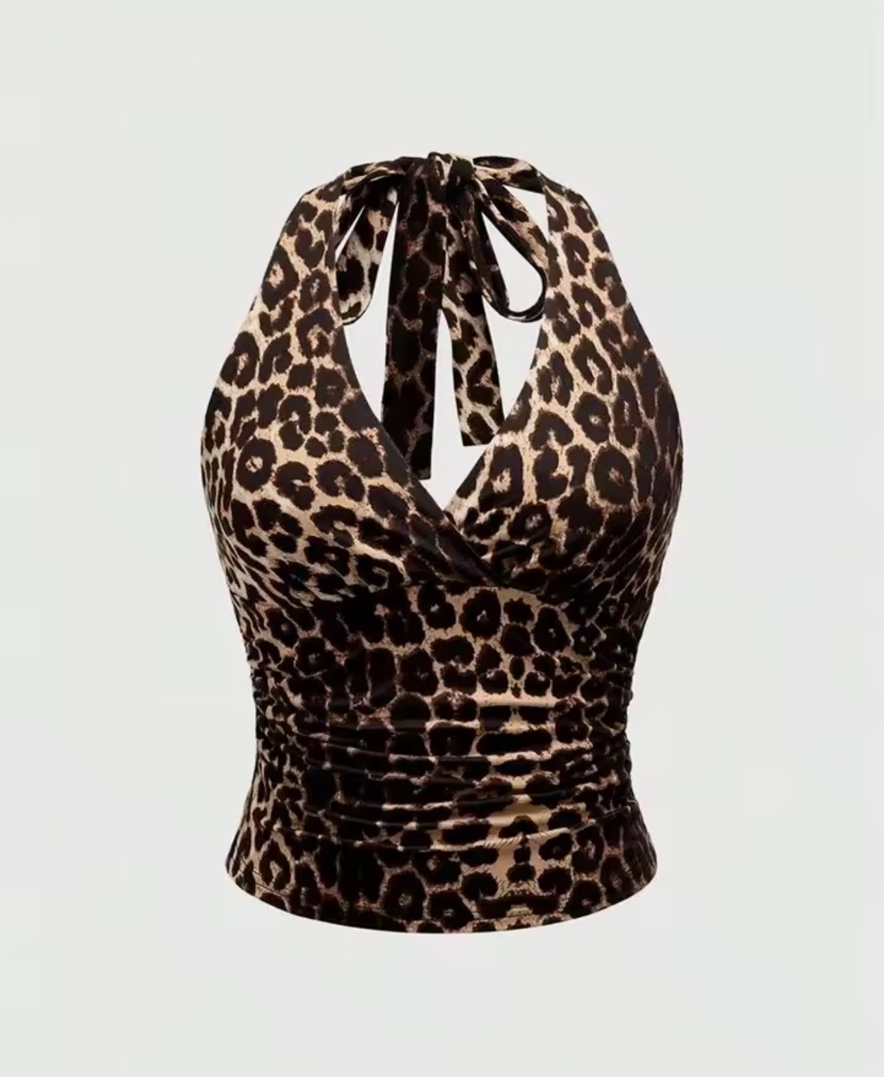 HALTER CHEETAH TOP