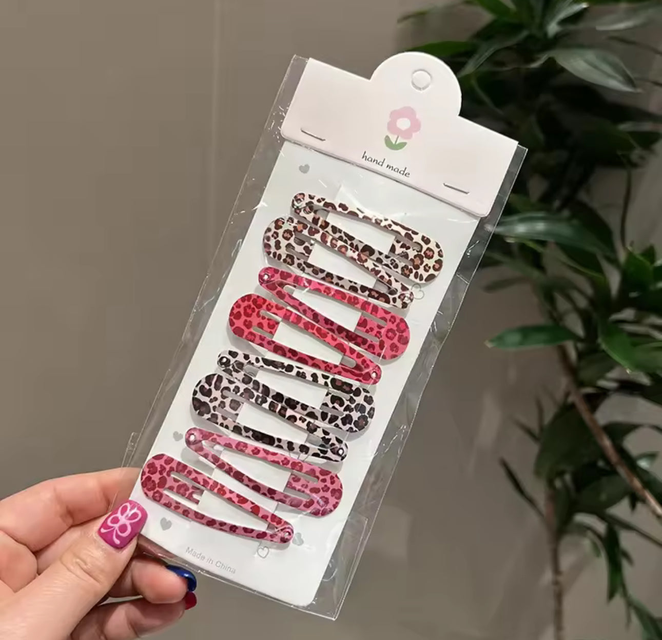 ANIMAL PRINT HAIR CLIPS