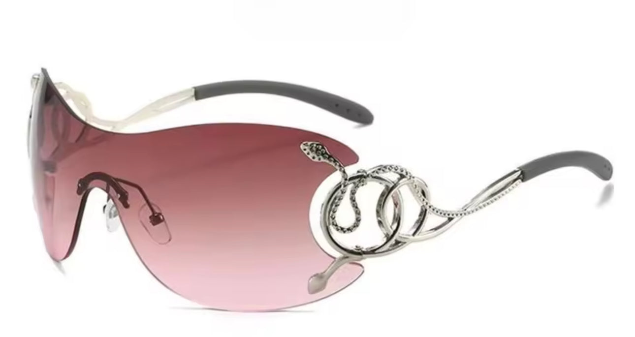 BADDIE PINK SUNGLASSES