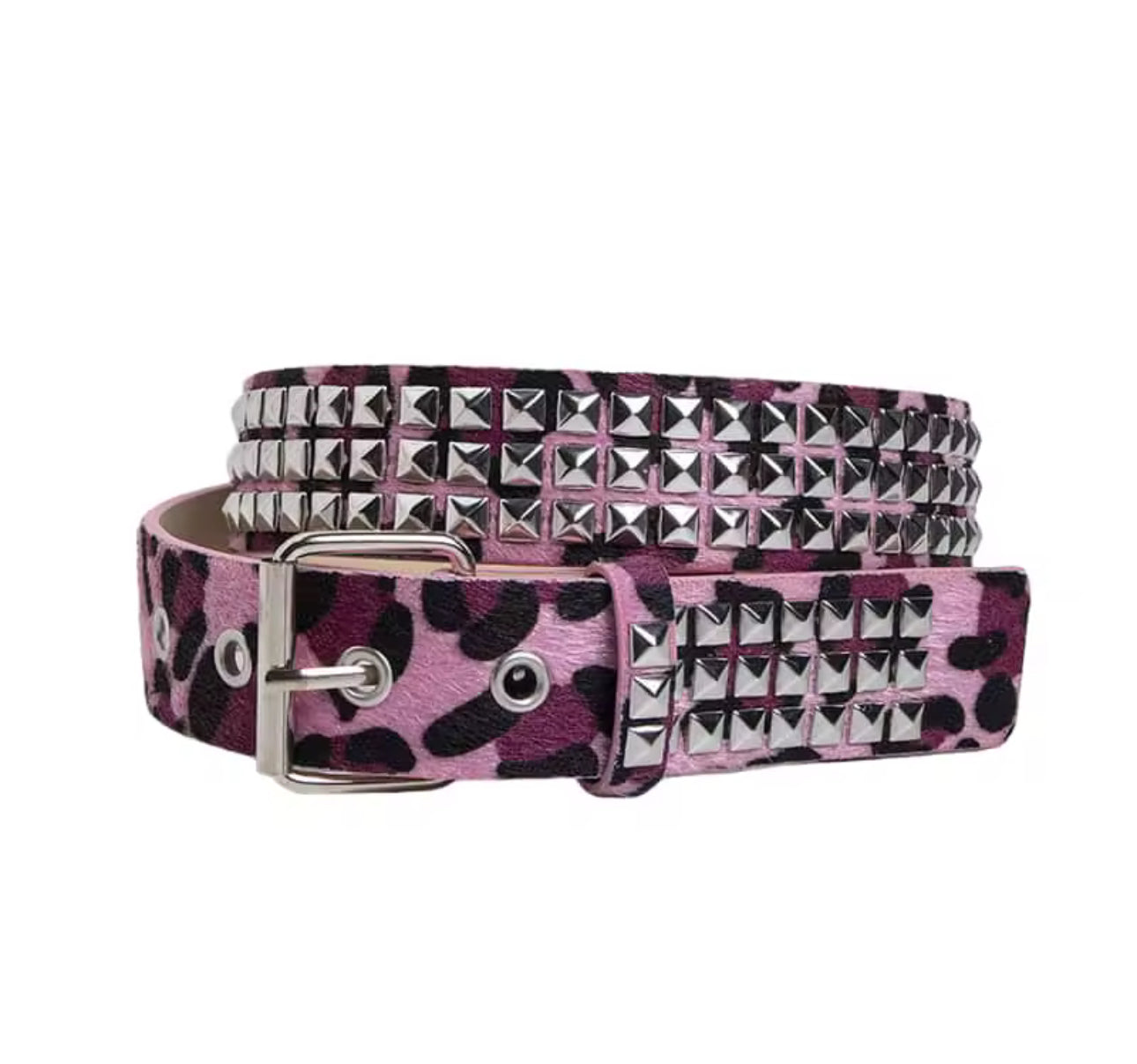 PINK ANIMAL PRINT BELT