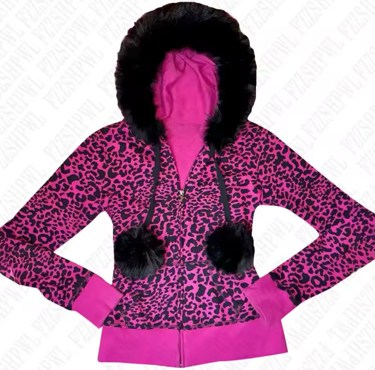 PINK ANIMAL PRINT JACKET