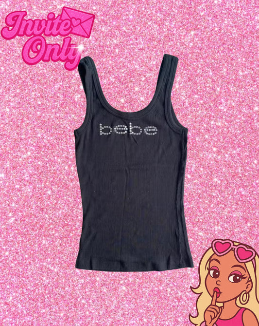 RHINESTONE VEST TOP