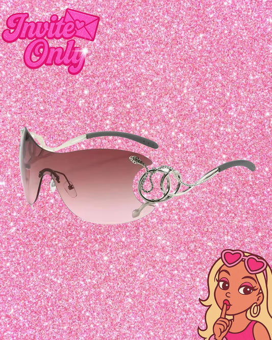 BADDIE PINK SUNGLASSES