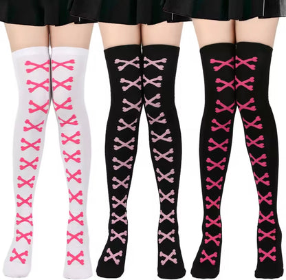 LACED UP KNEE HIGH SOCKS