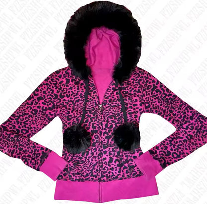 PINK ANIMAL PRINT JACKET